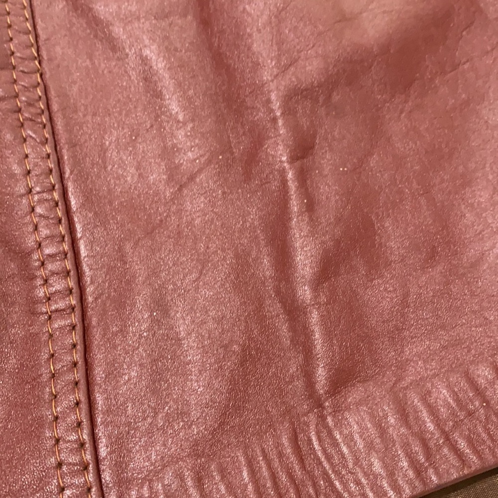 Vintage 70s Leather Tailored Belted Trenchcoat - Picture 16 of 16